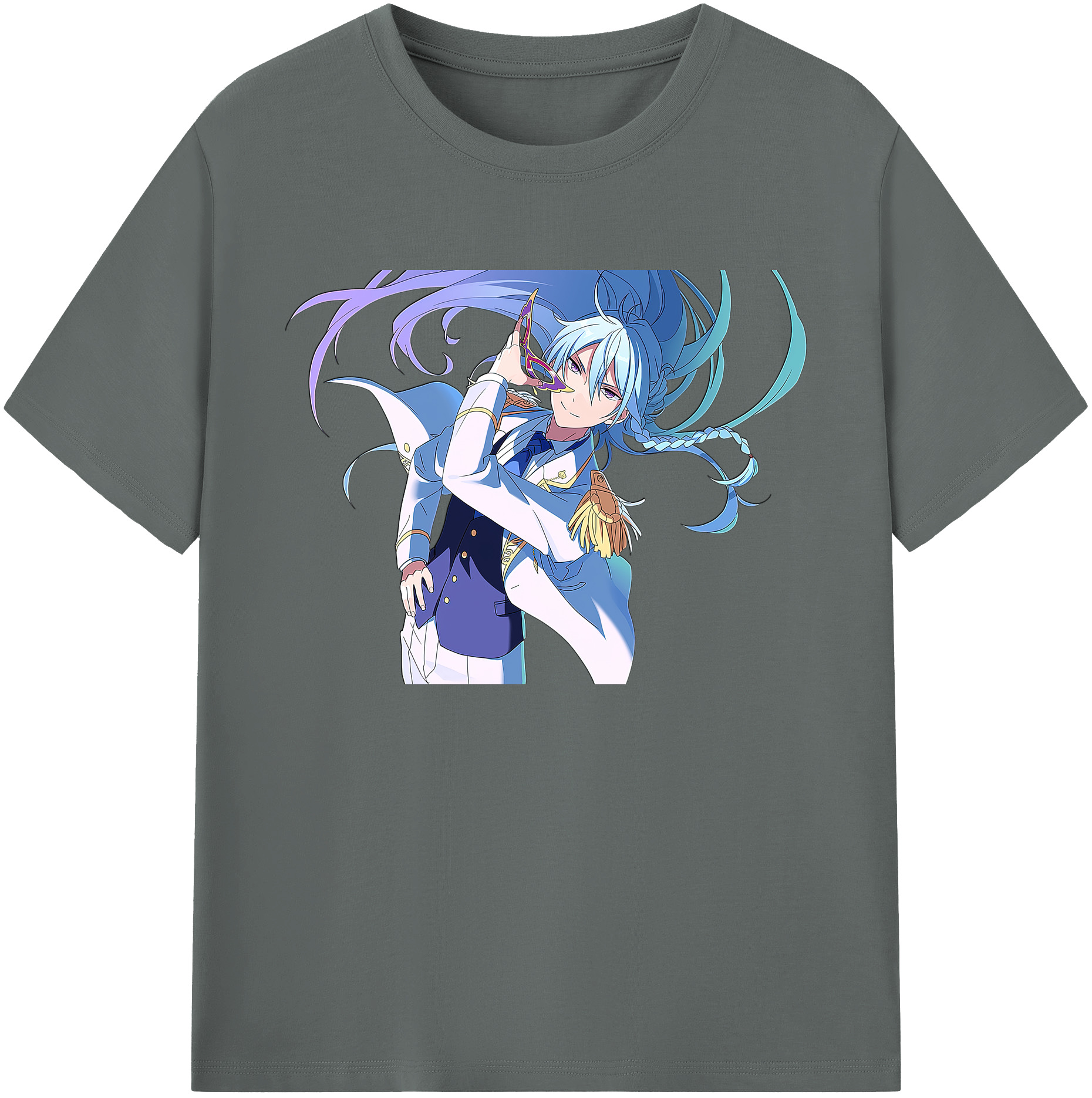 （画像用） あんさんぶるスターズ! Ensemble Stars 綿100％ メンズ半袖Tシャツ｜肌触りやわらか＆通気性